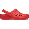 Crocs Unisex-Child Classic Clogs with Floral Cut Out Design, Kids and Toddler Shoes(Cherry Red)