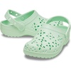 Crocs Unisex-Child Classic Clogs with Floral Cut Out Design, Kids and Toddler Shoes(Jade Tint)