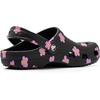 Crocs Unisex-Child Classic Graphic Clog(Black/Flowers)