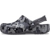 Crocs Unisex-Child Classic Graphic Clog(Black/Grey)