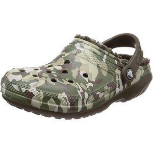 Crocs Athens Thong Sandal(Green Camo Dark Camo Green 999)