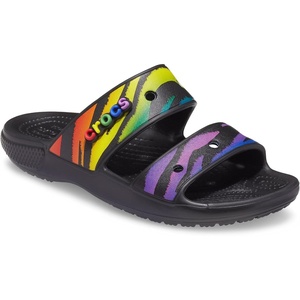 Crocs Athens Thong Sandal(Rainbow Animal Print)