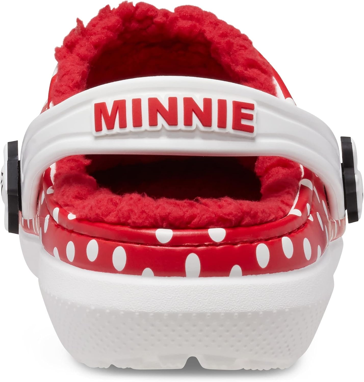 image:imageCrocs Kids Classic Lined Disney Clogs Mickey and Minnie Mouse Shoes and SlippersWhiteMulti Minnie Mouse