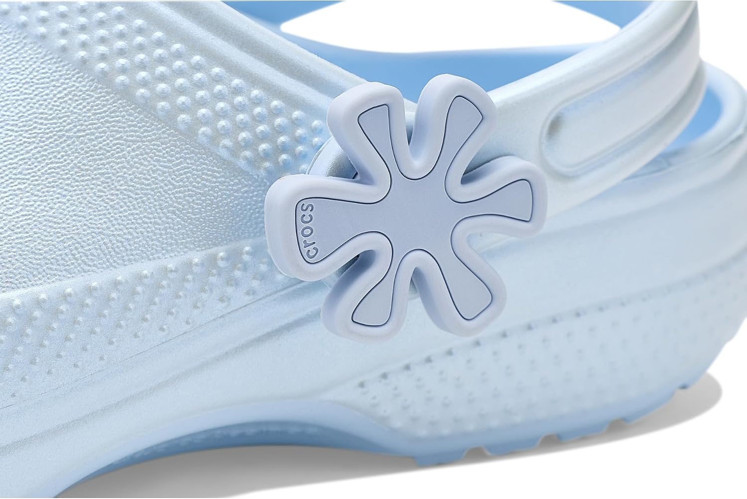 image:imageCrocs Kids Classic Pearl Shine Clogs Little KidBig KidBlue Frost