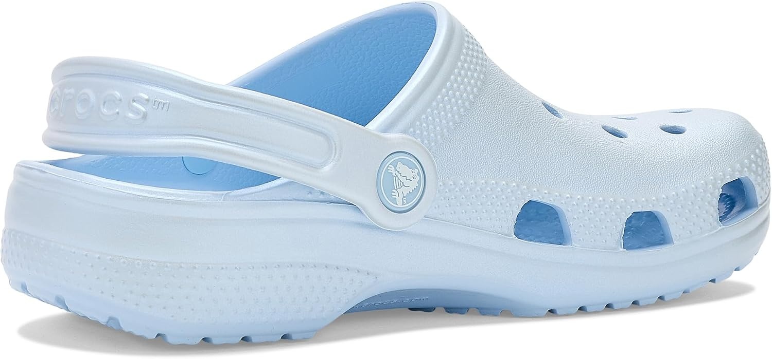 image:imageCrocs Kids Classic Pearl Shine Clogs Little KidBig KidBlue Frost