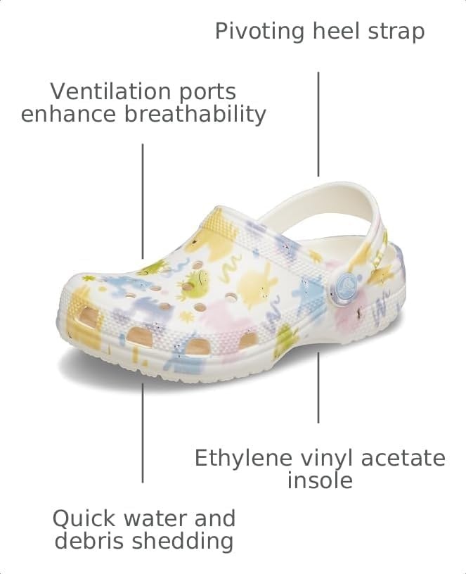 image:imageCrocs Kids Classic Seasonal Graphic ClogsChalk