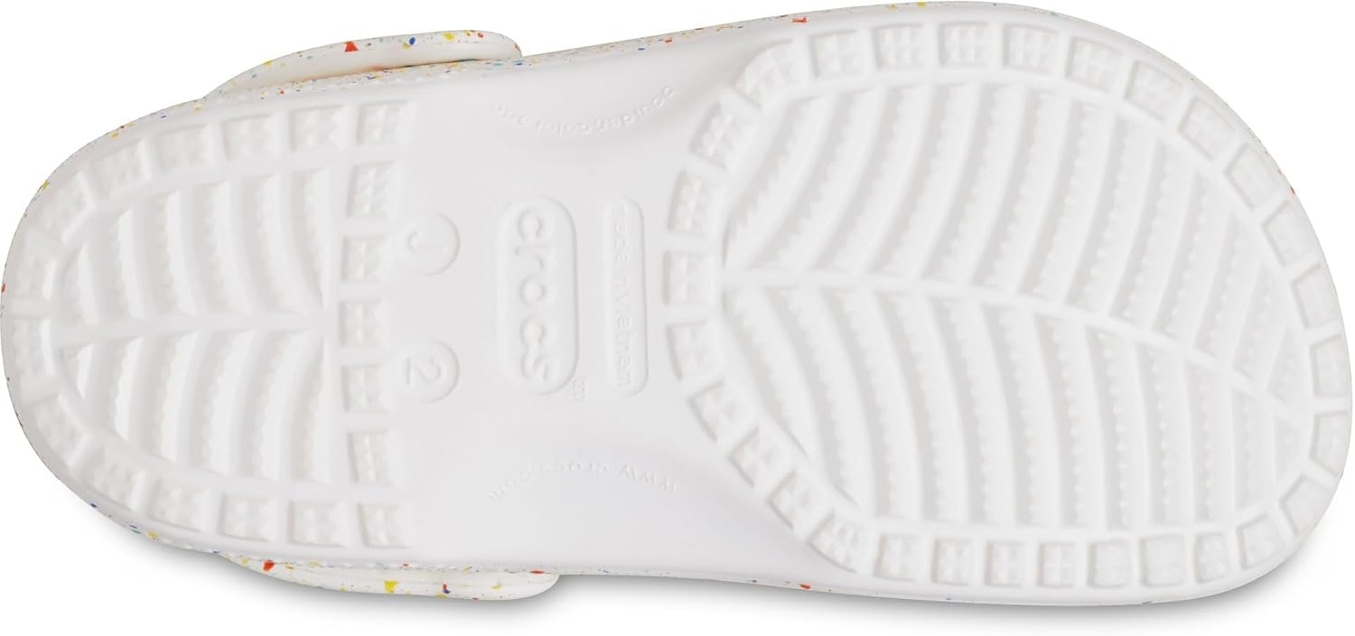 image:imageCrocs Kids Classic Seasonal Graphic ClogsWhiteMulti Paint Splatter
