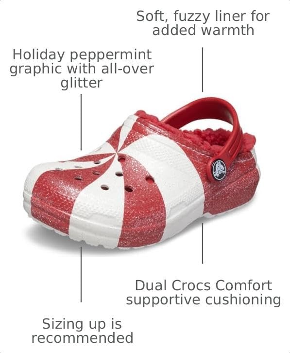 image:imageCrocs Kids Classic Seasonal Graphic ClogsWhiteRed