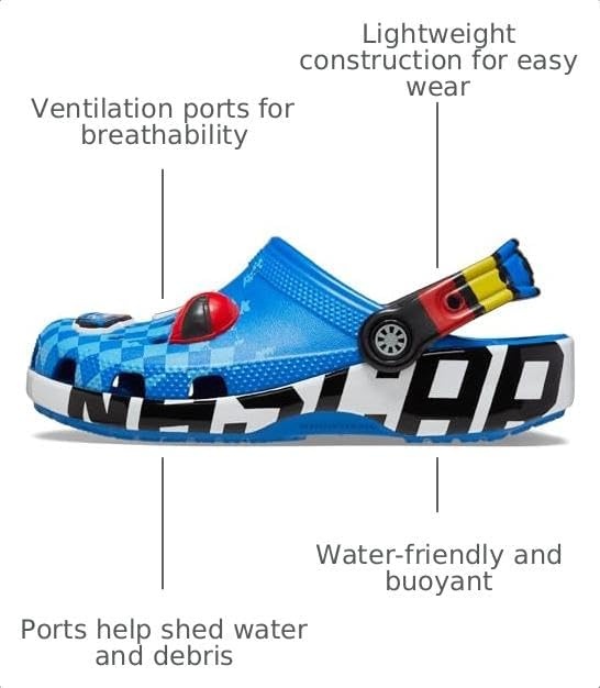 image:imageCrocs Kids Nascar Classic Clog Little KidBig KidBright Cobalt