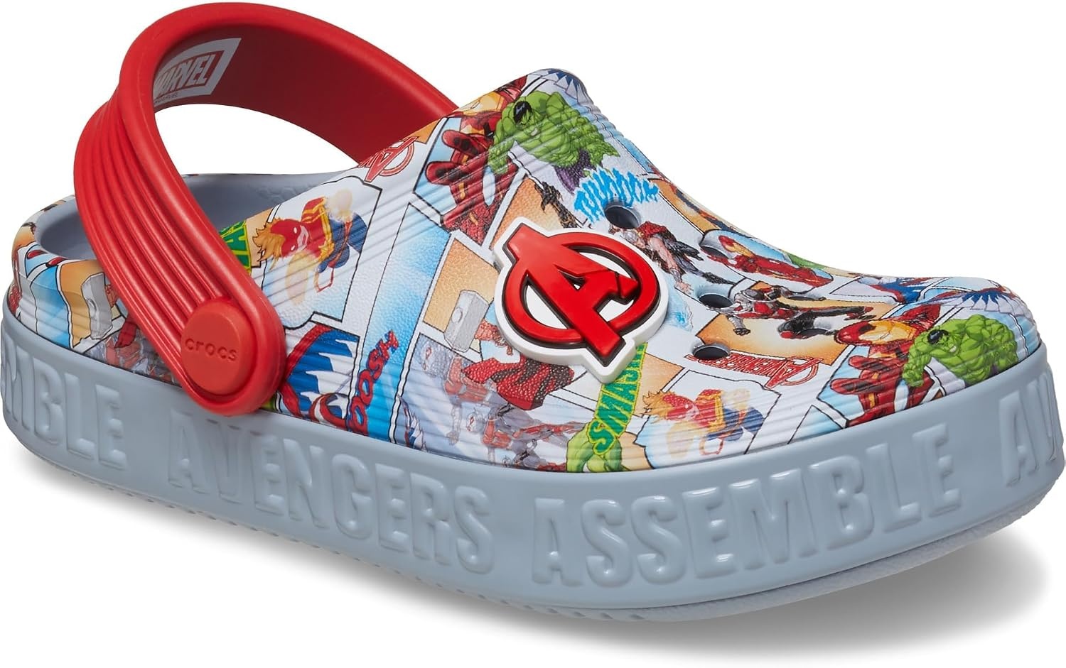 image:imageCrocs UnisexAdult Avengers Off Court Clogs ToddlerBlue Grey