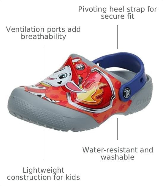image:imageCrocs UnisexChild Paw Patrol Clogs Kid and Toddler Shoes Casual ShoesLight GreyBlue