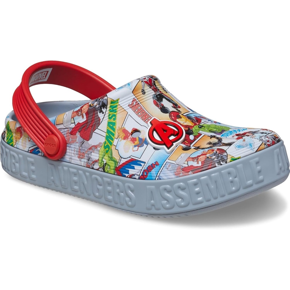 image:imageCrocs UnisexChild Avengers Off Court Clogs Little KidBig KidBlue Grey