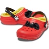 Crocs Kids’ Classic Lined Disney Clogs, Mickey and Minnie Mouse Shoes and Slippers(Black/Red Mickey Mouse)