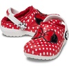 Crocs Kids’ Classic Lined Disney Clogs, Mickey and Minnie Mouse Shoes and Slippers(White/Multi Minnie Mouse)