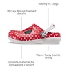 Crocs Kids’ Classic Lined Disney Clogs, Mickey and Minnie Mouse Shoes and Slippers(White/Multi Minnie Mouse)