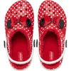 Crocs Kids’ Classic Lined Disney Clogs, Mickey and Minnie Mouse Shoes and Slippers(White/Multi Minnie Mouse)