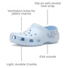 Crocs Kids Classic Pearl Shine Clogs (Little Kid/Big Kid)(Blue Frost)