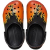 Crocs Kids’ Classic Seasonal Graphic Clogs(Black/Multi Flames)