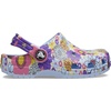Crocs Kids’ Classic Seasonal Graphic Clogs(Blue Calcite/Multi Retro Floral)