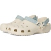Crocs Kids Classic Denim Floral Backstrap Clogs (Little Kid/Big Kid)(Summit White)