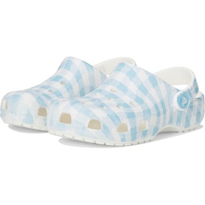 Crocs Kids’ Classic Seasonal Graphic Clogs(White/Blue)