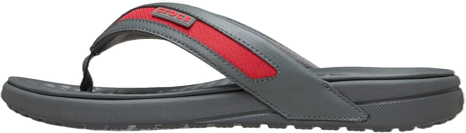 image:imageCrocs Mens Yukon Sport LR Lightweight Flip Flop SandalsSlate GreyFlame