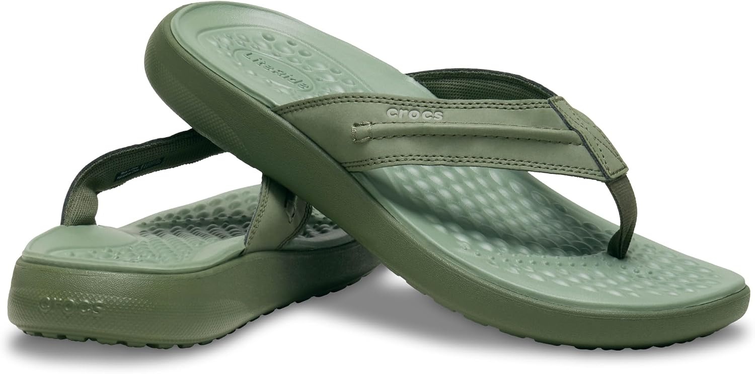 image:imageCrocs Mens Yukon Vista II Flip Flops Sandals Casual SandalsArmy Green