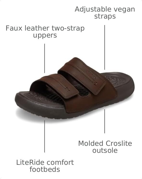 image:imageCrocs Mens Yukon Vista Ii Lr Sandal Beach SandalsEspresso