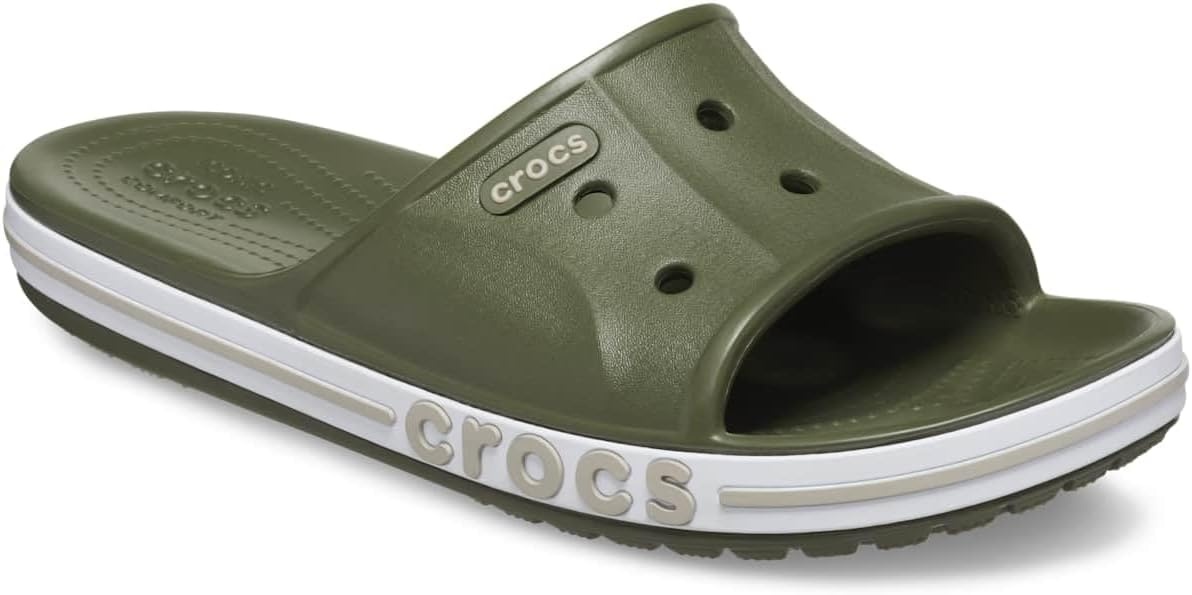 image:imageCrocs Unisex Adult Bayaband Slide SandalsArmy GreenCobblestone