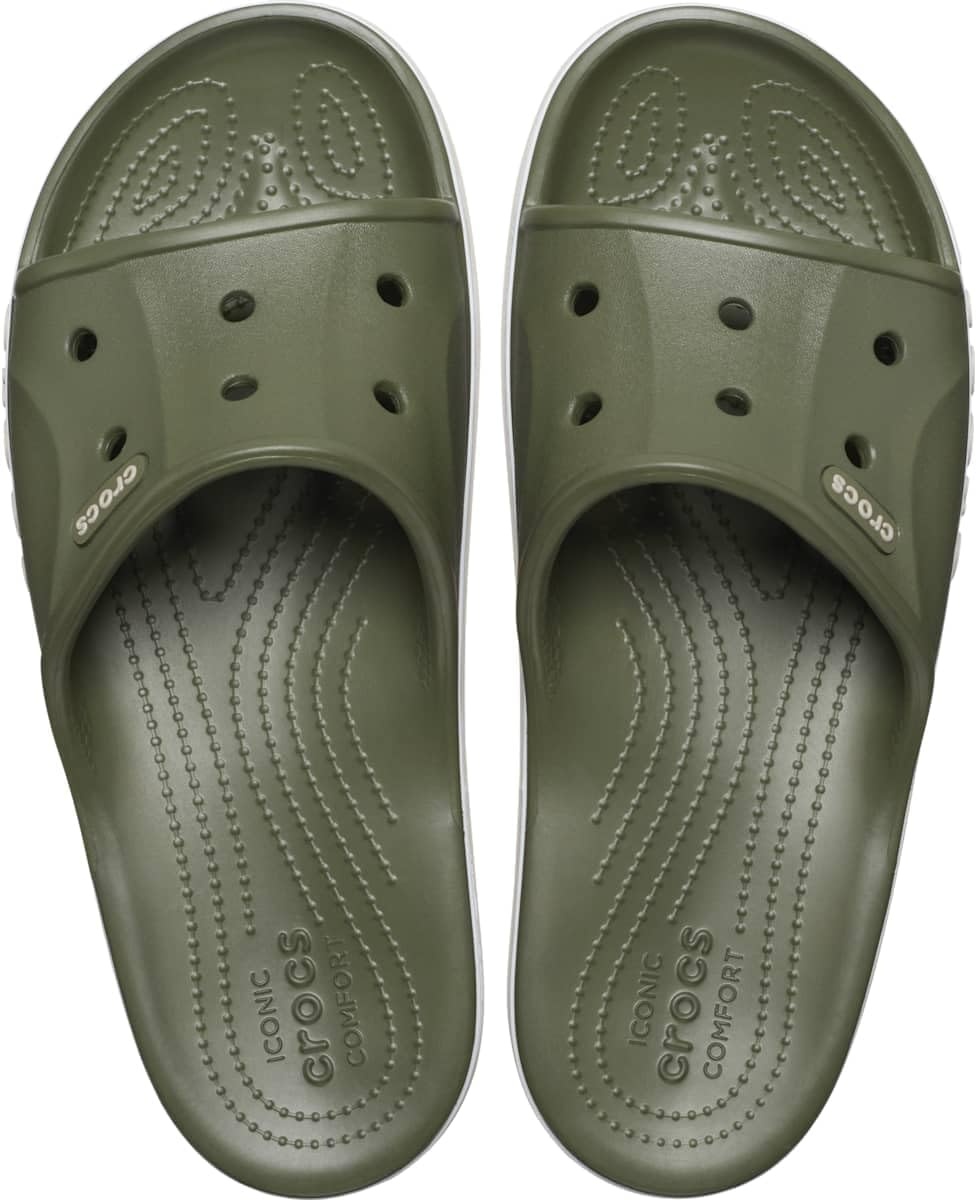 image:imageCrocs Unisex Adult Bayaband Slide SandalsArmy GreenCobblestone