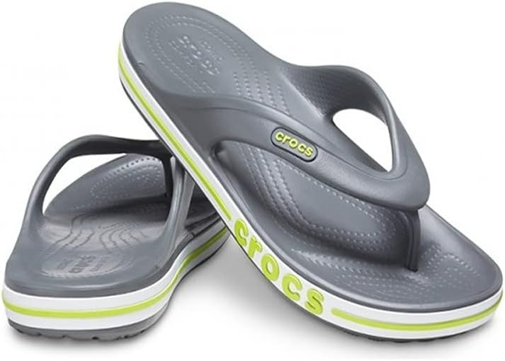 image:imageCrocs Unisex Adult Bayaband Slide SandalsSlate Grey Lime Punch
