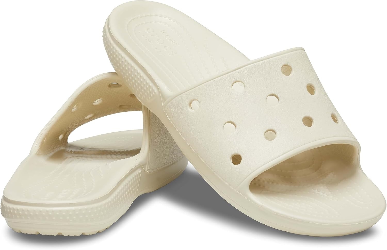 image:imageCrocs Unisex Adult Classic Slide Sandals Casual SandalsBone