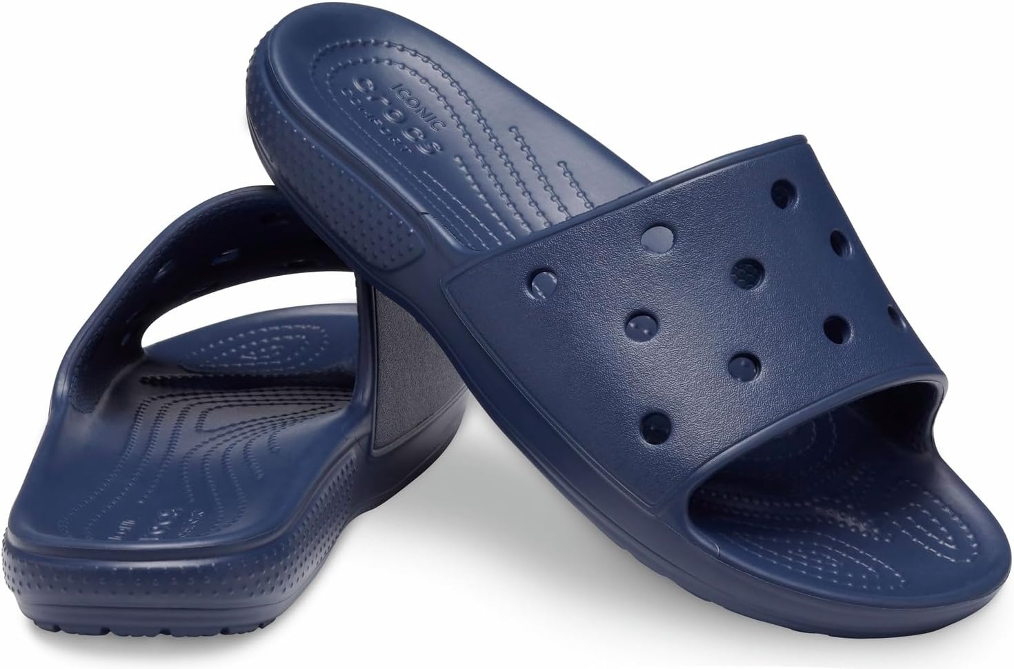image:imageCrocs Unisex Adult Classic Slide Sandals Casual SandalsNavy