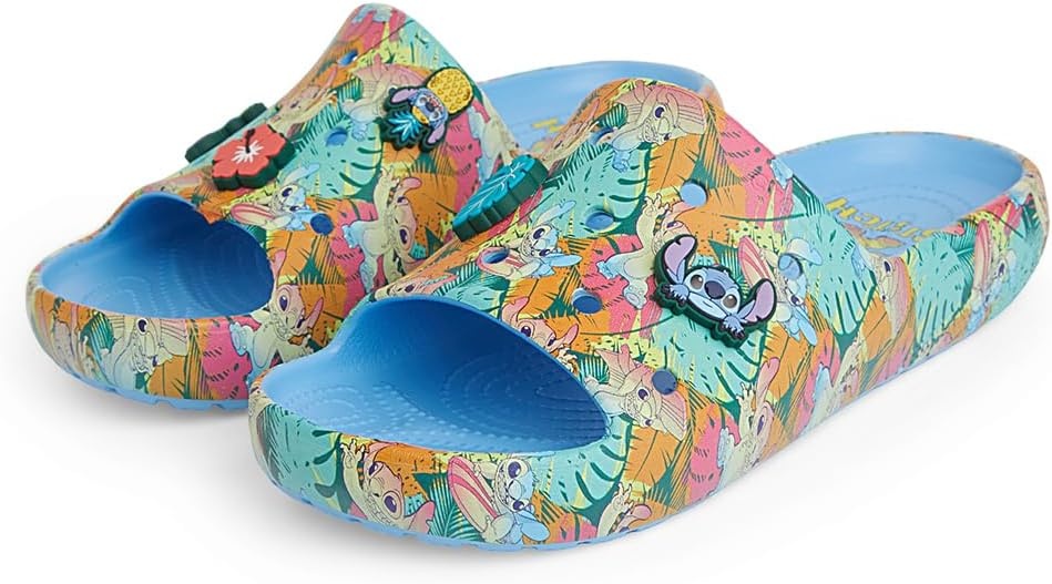 image:imageCrocs Unisex Adult Classic V2 Slides Casual SandalsBlue