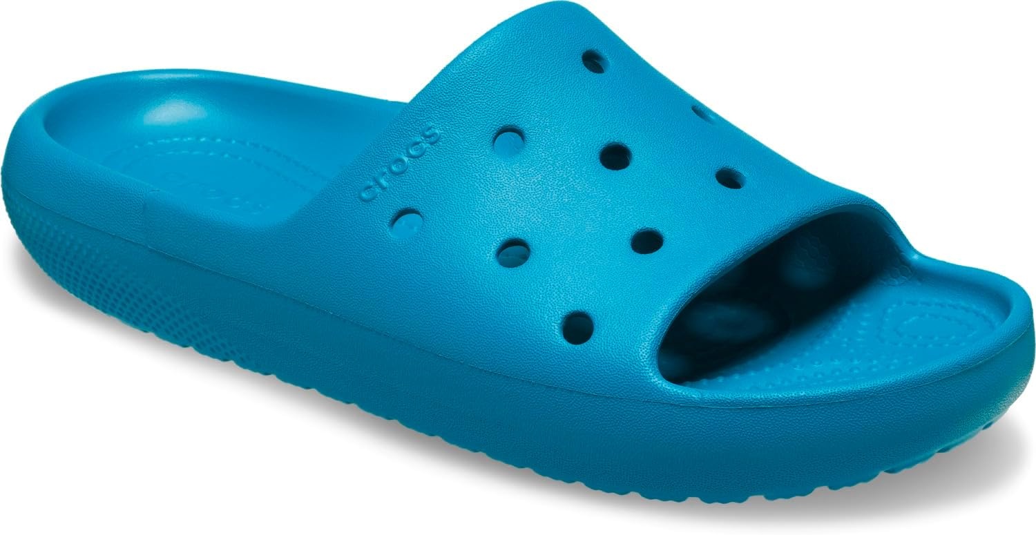 image:imageCrocs Unisex Adult Classic V2 Slides Casual SandalsTurbo Teal
