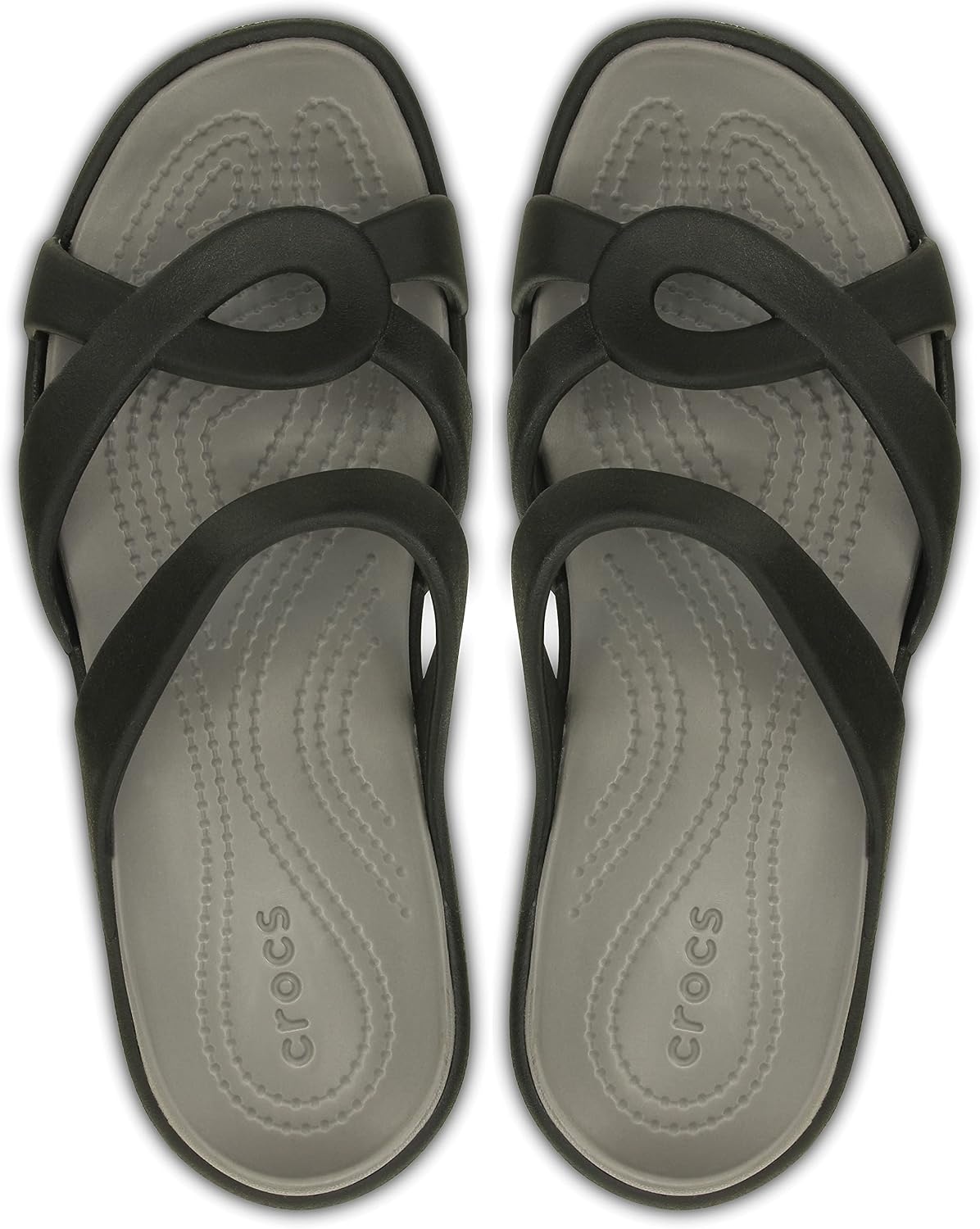 image:imageCrocs Unisex Adult Crocband Flip Flop SandalMeleenBlackSmoke