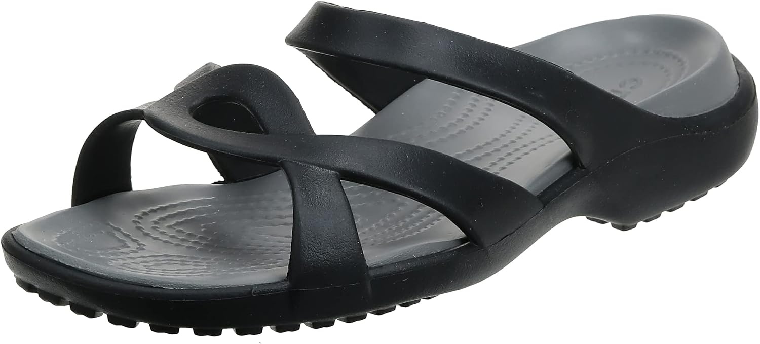 image:imageCrocs Unisex Adult Crocband Flip Flop SandalMeleenBlackSmoke