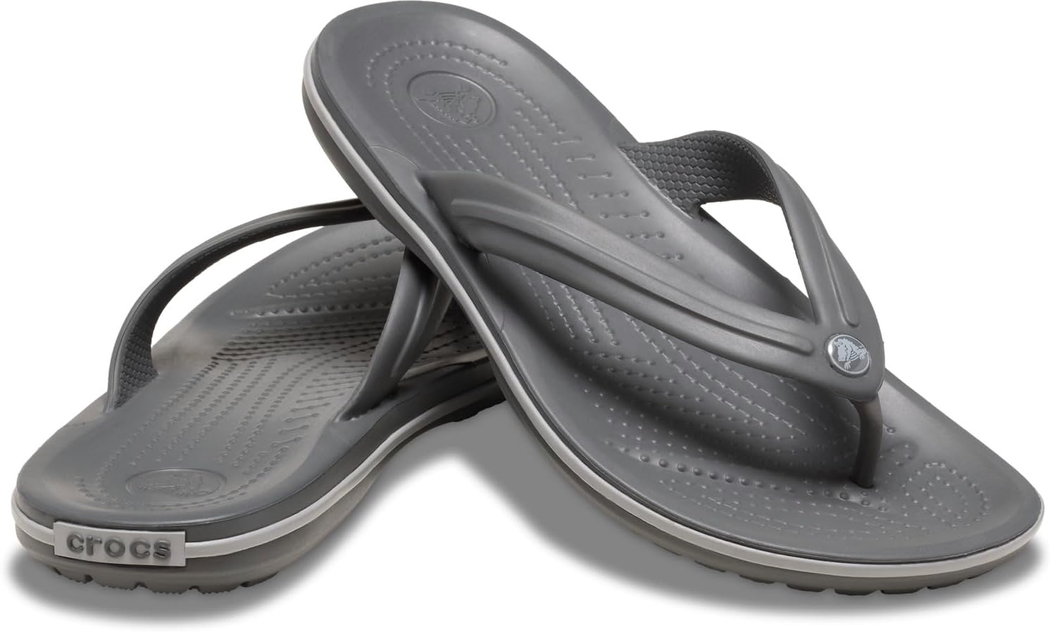 image:imageCrocs Unisex Adult Crocband Flip Flop SandalSlate GreySmoke