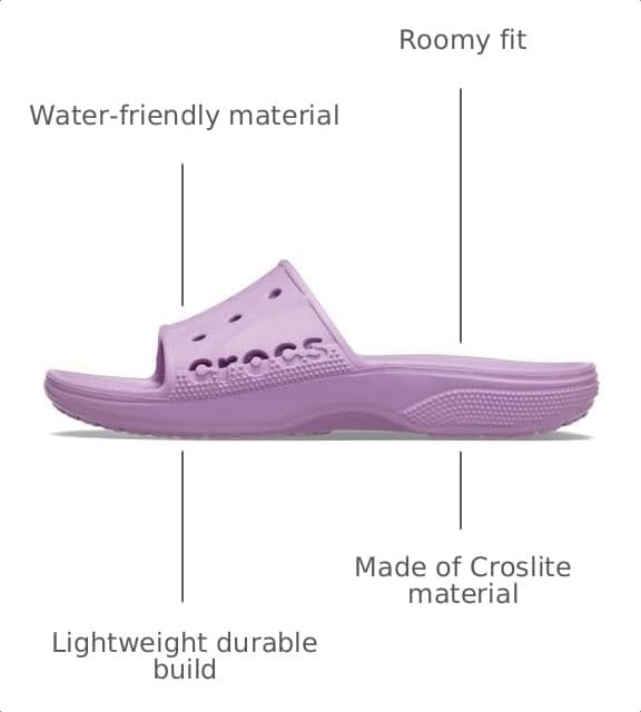 image:imageCrocs Via Slides Sandals Casual SandalsOrchid