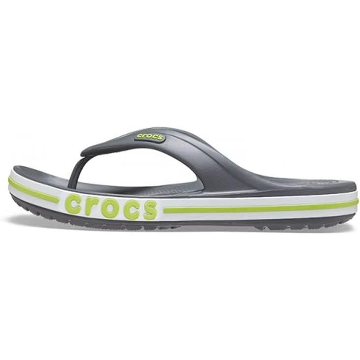 image:imageCrocs Unisex Adult Bayaband Slide SandalsSlate Grey Lime Punch
