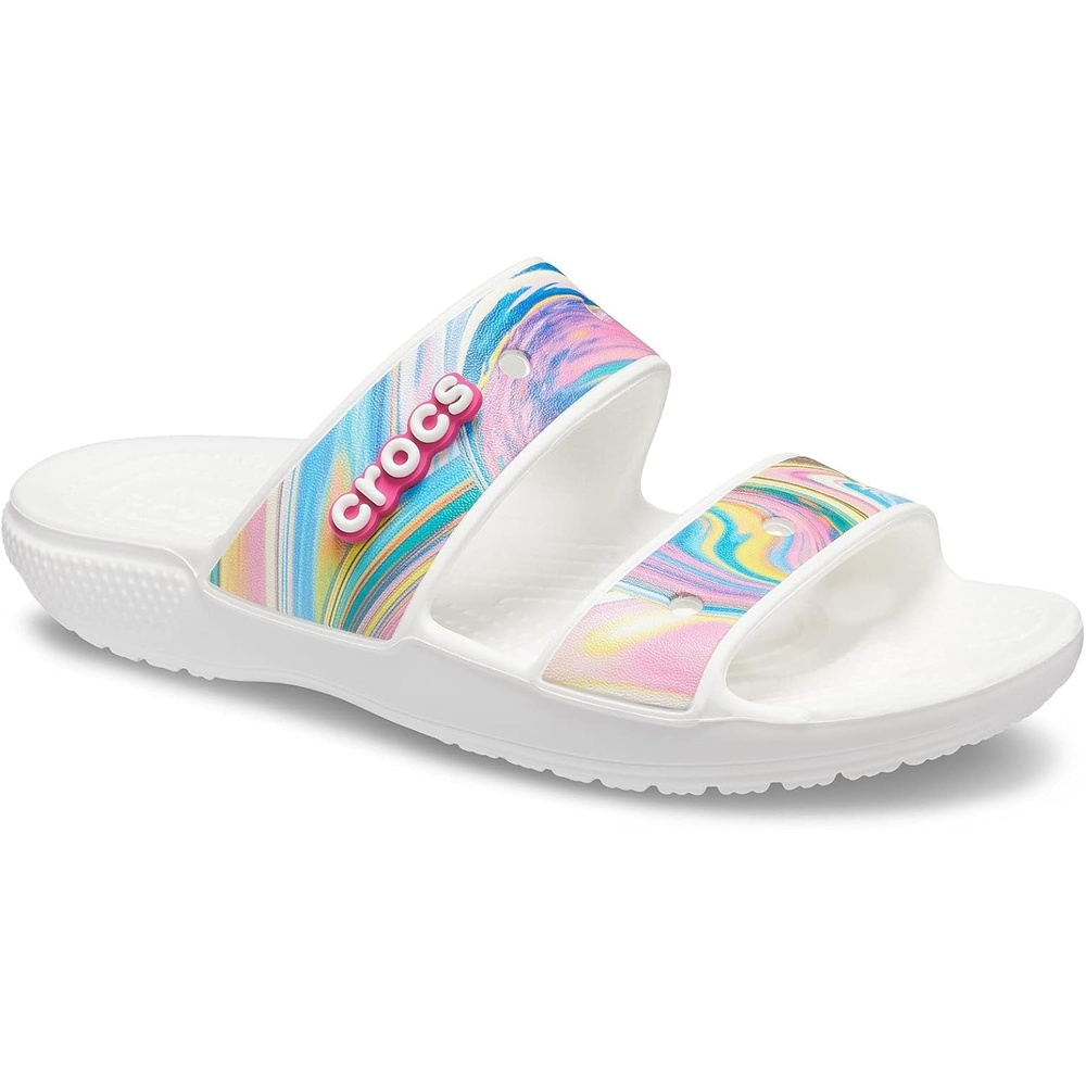 image:imageCrocs UnisexAdult Classic Slide SandalRainbow Swirl