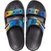 Crocs Men’s Classic Slide Sandals(Black/Spray Dye)