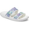 Crocs Men’s Classic Slide Sandals(White/Multi Butterfly)