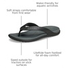 Crocs Men’s Coast Flip Flops, Sandals for Men(Black/Slate Grey)