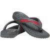 Crocs Men’s Yukon Sport LR Lightweight Flip Flop Sandals(Slate Grey/Flame)
