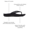 Crocs Unisex Adult All-Terrain Flip Flops(Black)