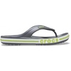 Crocs Unisex Adult Bayaband Slide Sandals(Slate Grey Lime Punch)