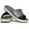 Crocs Unisex Adult Bayaband Slide Sandals(Slate Grey/Lime Punch)