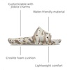 Crocs Unisex Adult Classic Slide Sandals(Bone/Multi)