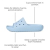 Crocs Unisex Adult Classic V2 Slides | Casual Sandals(Blue Calcite)